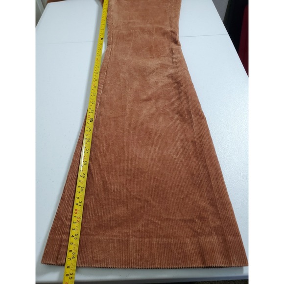 VTG Boden Corduroy Flare Pants Brown High Rise Women's 8 Long Tall Academia - Picture 9 of 10